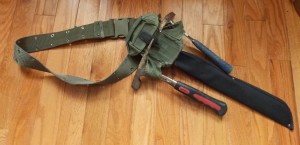 machete with hammer belt