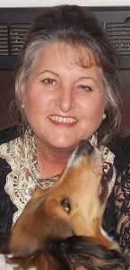 Beverly Sandlin with her Collie, Jessica.