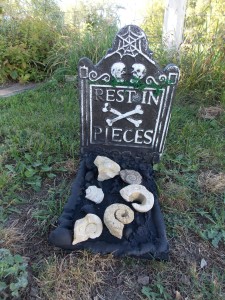 Halloween Fossil Headstone